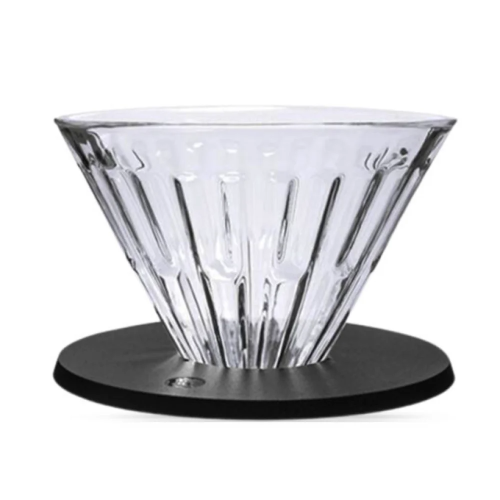 تايمور - القمع الكريستالي الزجاجي مع حامل أسود 01