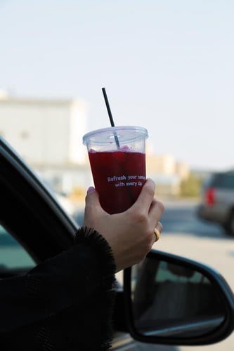 اكواب هيوج زون بلاستك 12 اونص 360 مل شفاف