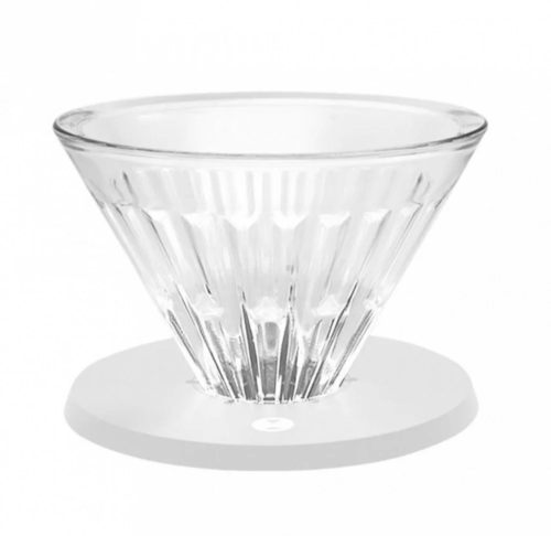 تايمور - القمع الكريستالي الزجاجي مع حامل ابيض 01