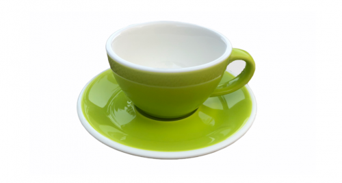 كوب لاتيه 220 مل لون اخضر فاتح