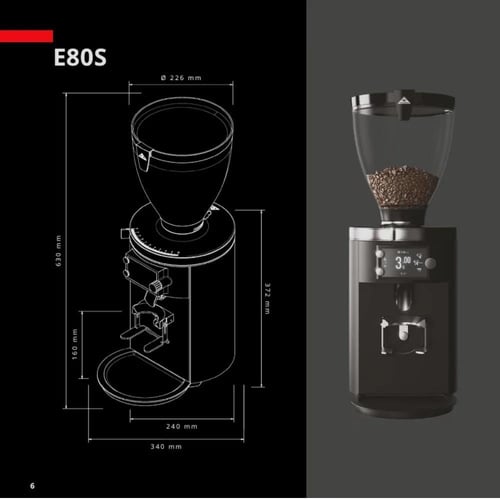 طاحونة مالكونيق E80GBS بتقنية الوزن-E80W GBS Black...