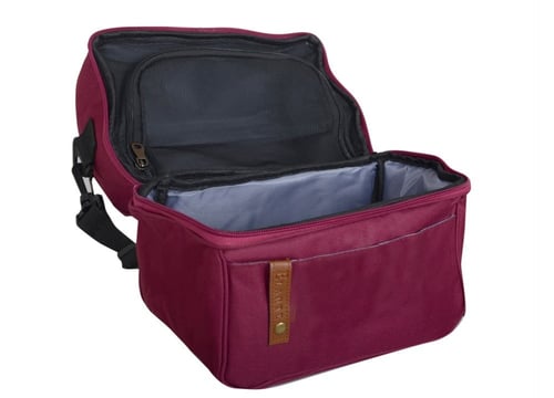 شنطة إل ارتي (EL ARTE) لأدوات القهوة اللون العنابي