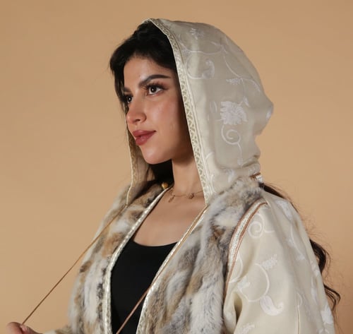 فروة كشميري فرو أرنب طبيعي