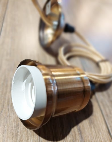 هولدر علاقي برونزي كامل 1 متر E27