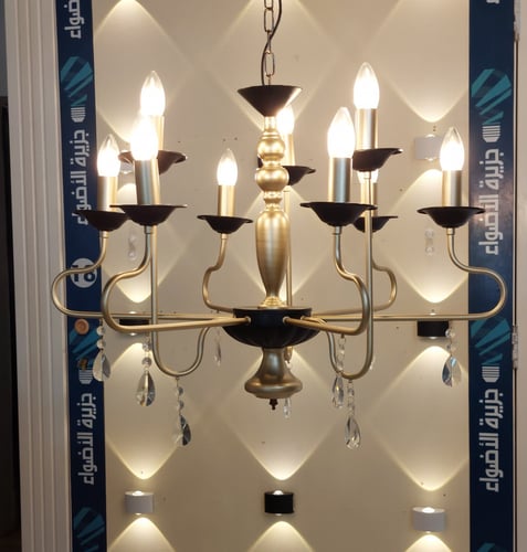 ثرياء كلاسيك برونز 9 لمبة E14