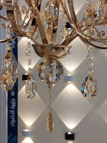 ثرياء كلاسيك ذهبي 5 لمبة E14