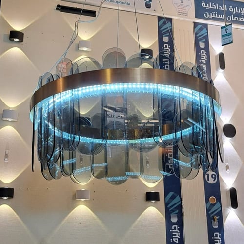 ثريا كرستال LED ب3 اللوان سموك