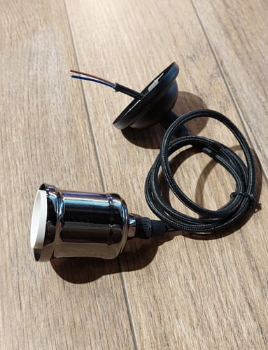 هولدر علاقي اسود 1 متر E27