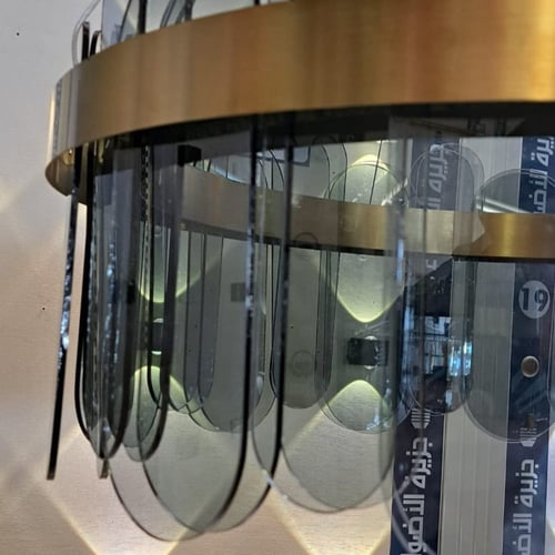 ثريا كرستال LED ب3 اللوان سموك