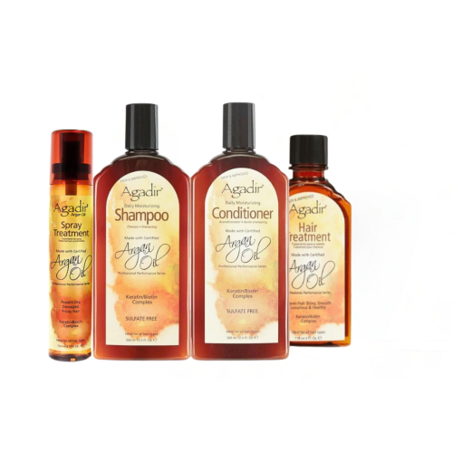 مجموعة أغادير للعناية بالشعر بزيت الأرغان