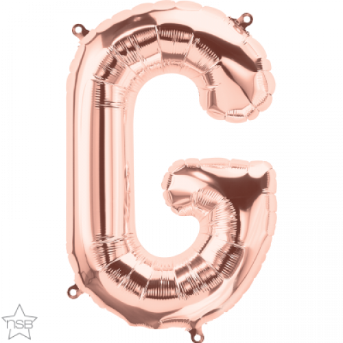 FOIL SMALL LETTER ROSEGOLD (عدد 5 قطع) G