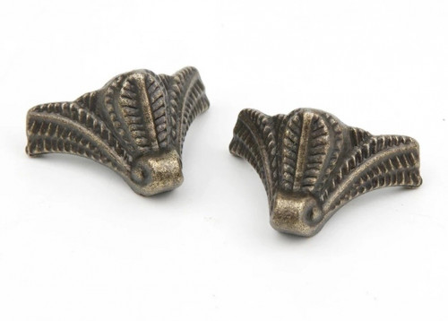 4 ارجل قاعدات الصناديق نحاسي