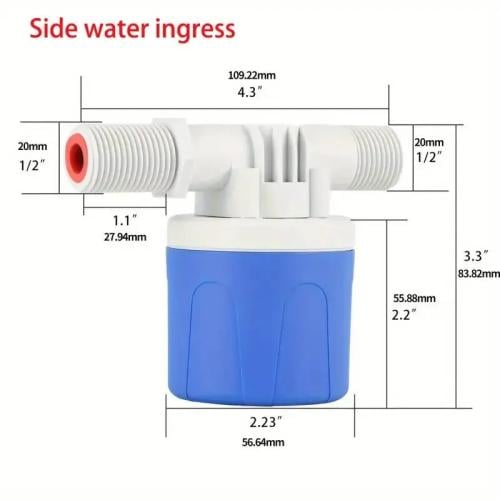 عوامة بلاستيك زرقاء 1/2 بوصة