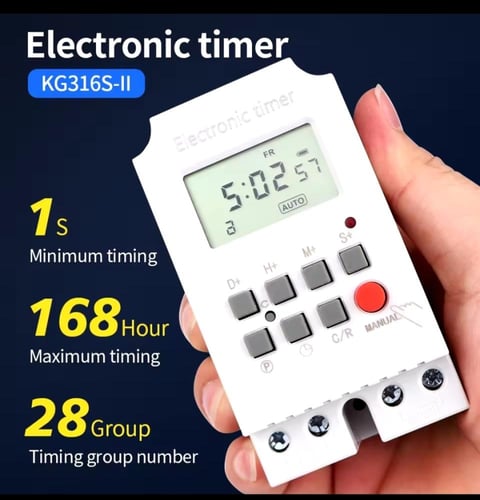 تايمر إلكتروني 2 خط 220V 25A