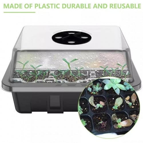 محمية زراعة صغيرة الحجم 12 شتلة 19×7 سم