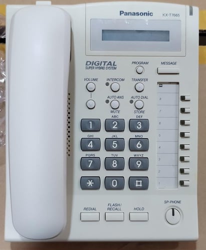 سماعة هاتف سنترال بانسونك موديل kx-T7665 (شبه جديد...