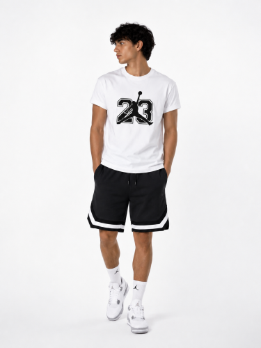 White T-shirt and shorts set