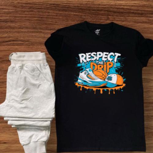 Black T-shirt and pants set