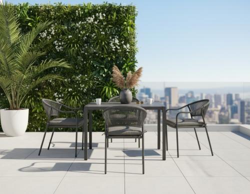 طقم جلسة خارجية فاخر - 4 كراسي