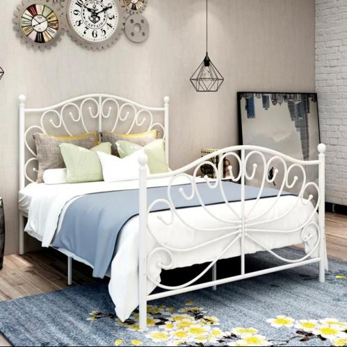 سرير حديد أبيض 180*200 سم