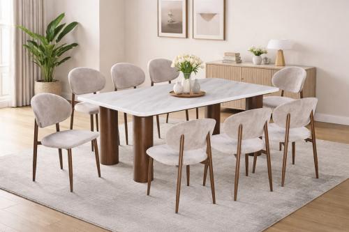 طاولة طعام راقى بالون البنى