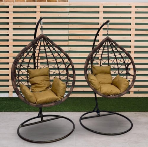 طقم كراسي مرجيحة أنيق وعصري