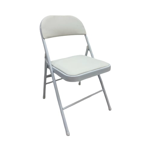 كرسي صفط حديد جلد