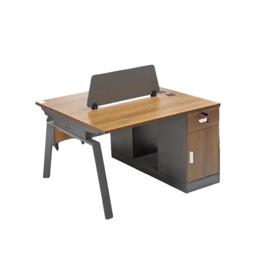 مكتب مزدوج عصري وعملي مقاس 120 سم