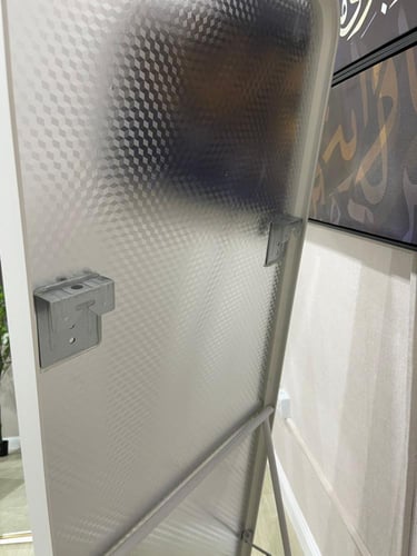 مرايه ستاند ضد الكسر مقاس 170*50 سم لون ابيض