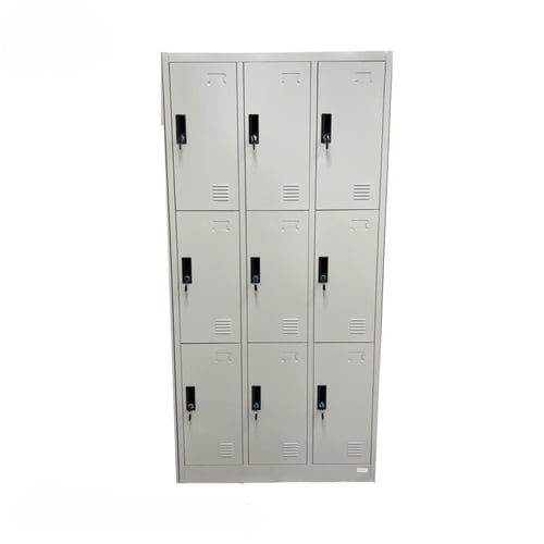 خزانة تخزين متينه وعمليه معدنية 9 خانة