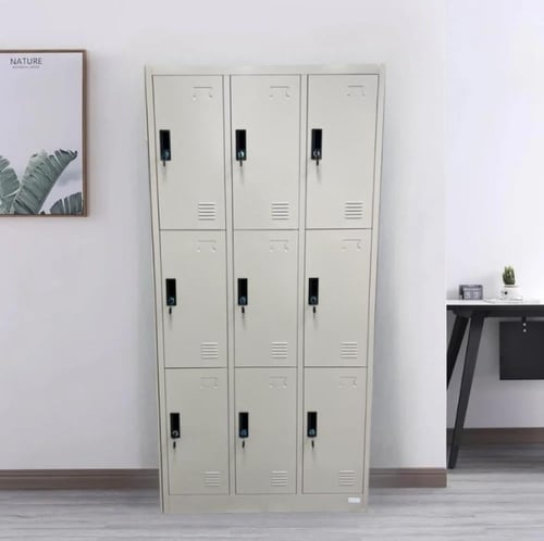 خزانة تخزين متينه وعمليه معدنية 9 خانة