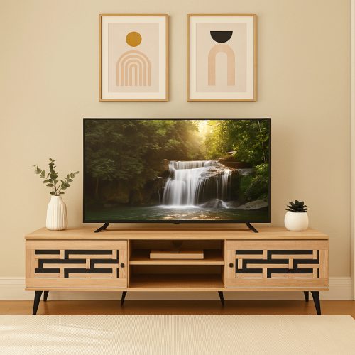 طاولة تلفاز عصرية: تصميم يجمع بين الأناقة والفن