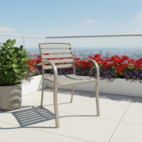 كرسي جلسات خارجية - بتصميم عصري.