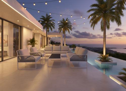 طقم جلسات خارجية فاخر بتصميم عصري