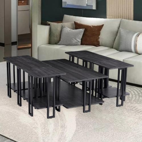 طقم شاي خشب 6+1