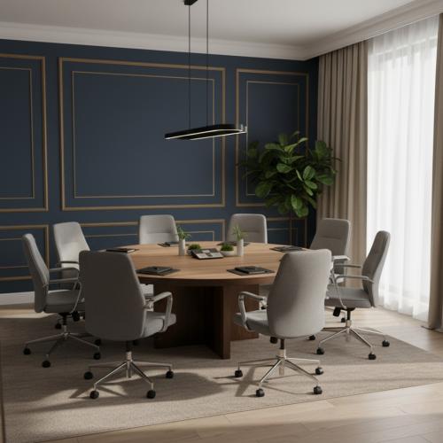 طاولة اجتماعات دائري مقاس 120*120*75