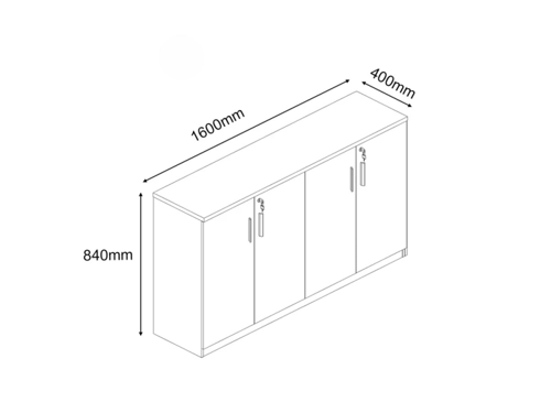 خزانة مكتب أنيقة وعملية مقاس 160 سم