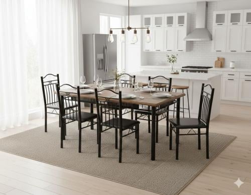 طاولة طعام 6 كرسي