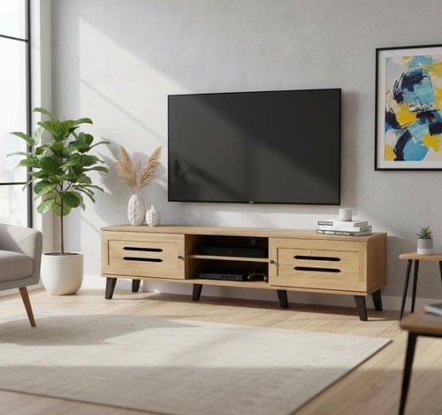 طاوله تلفاز بتصميم مميز وعصرى 160سم