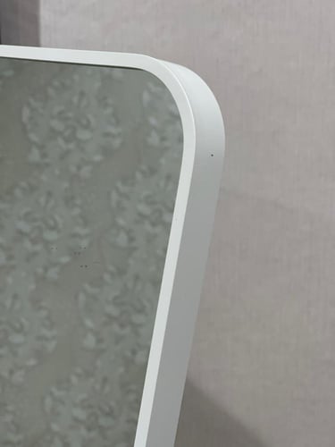 مرايه ستاند ضد الكسر مقاس 170*50 سم لون ابيض