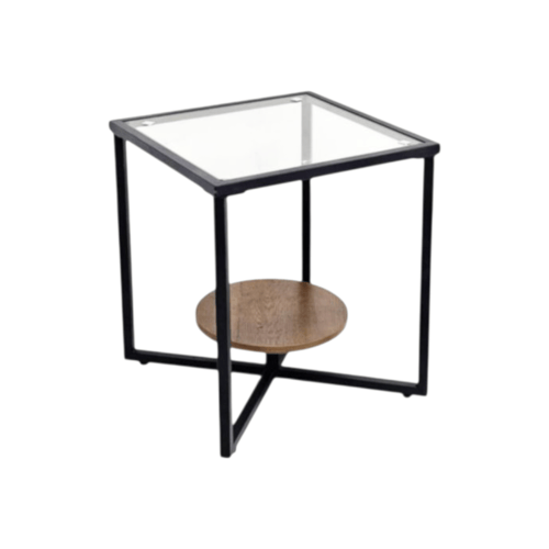 طاولة خدمة زجاجية مقاس 45*45 إرتفاع 52