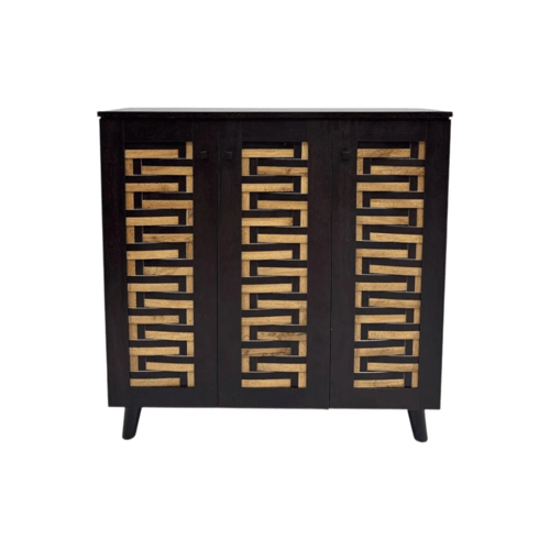 دولاب أحذية بـ3 أبواب بتصميم عصري وأنيق