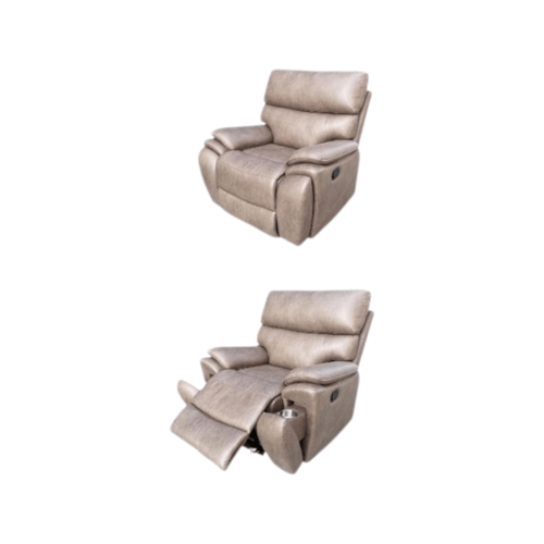 كرسي استرخاء ثابت بتصميم جلدي راقي والوان عصريه