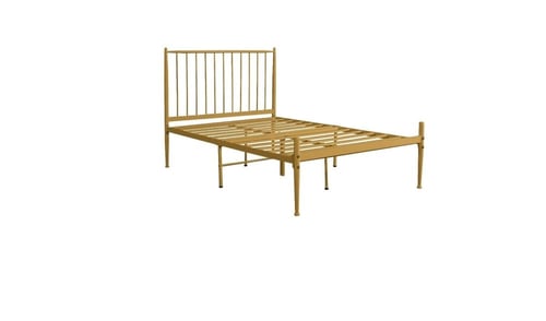 سرير حديد ذهبي مقاس 190*120