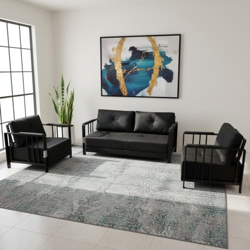 كنب مكتبى جلد 5 اشخاص انيق وعصري