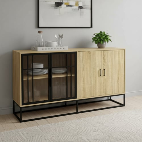 دولاب بوفيه عصري بتصميم أنيق وعملي مقاس 160 سم