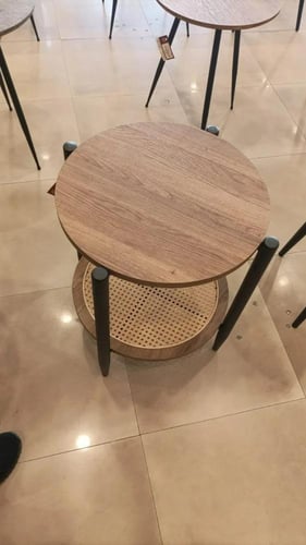 طاولة خدمة خشب 45 سم راتان CL-3