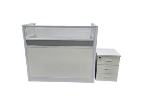 مكتب بارتشن متعدد الاستخدامات لون ابيض