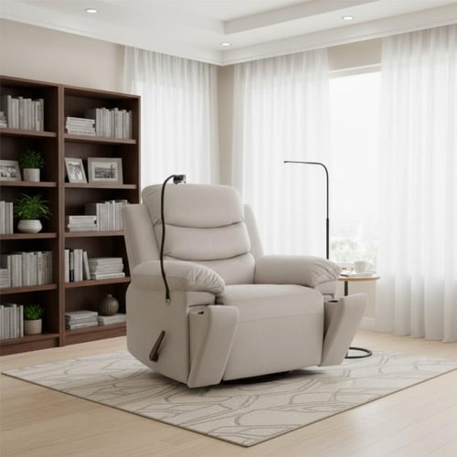 كرسي هزاز دوار بحامل جوال مدمج بتصميم فاخر