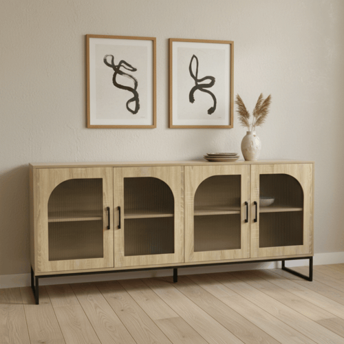 دولاب بوفيه بتصميم فريد وألوان عصرية